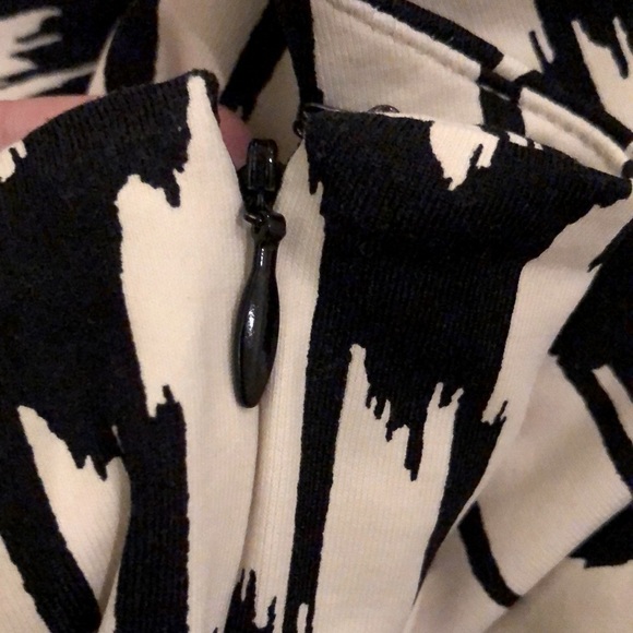 J. McLaughlin Mia Dress Catalina Cloth Black and White Size Large - Picture 8 of 14